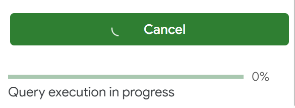 Databricks import stuck in Google Sheets