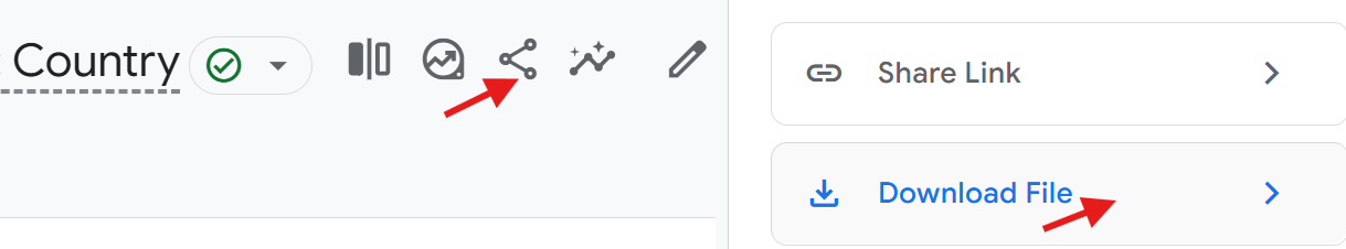 export google analytics data