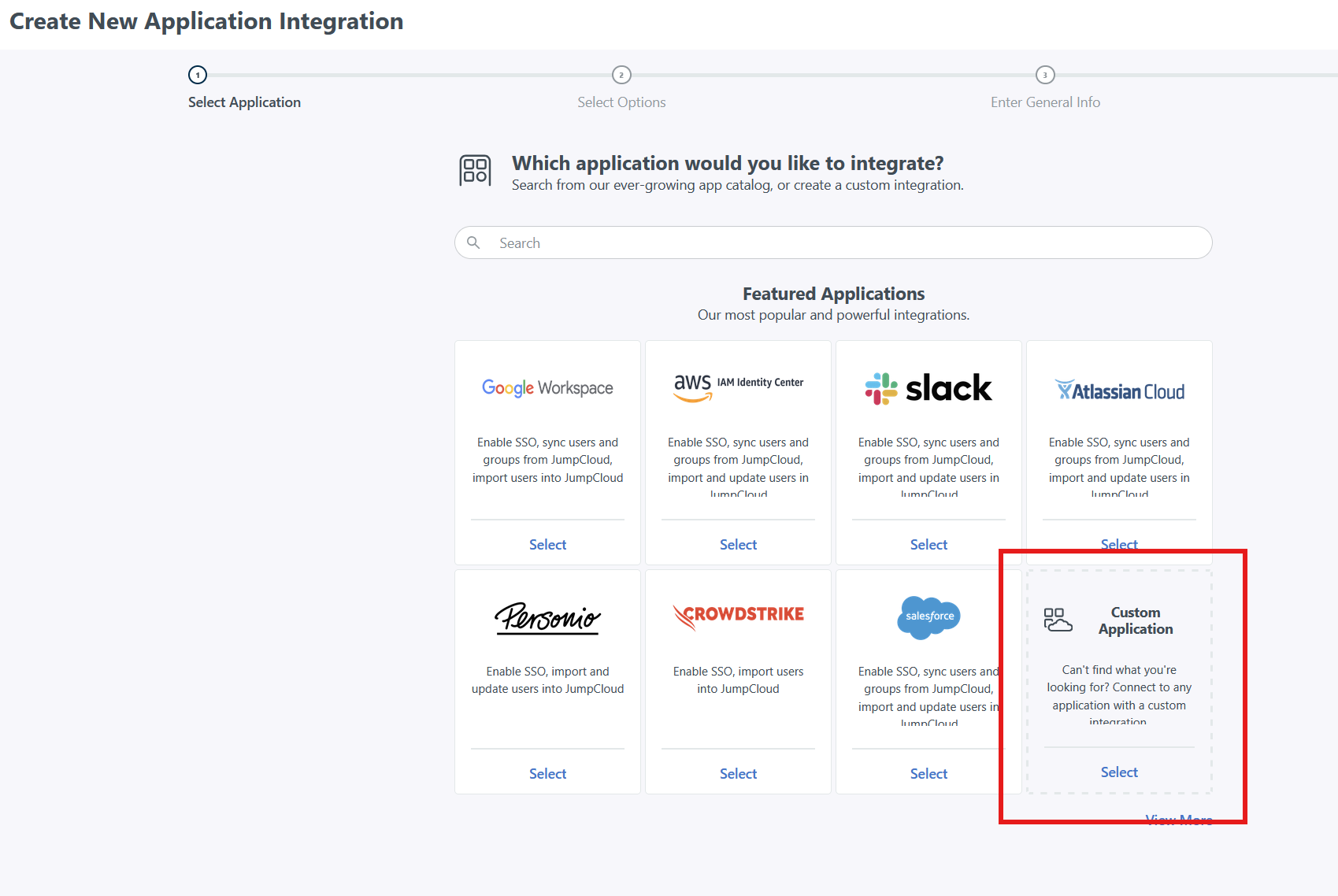 sso create new application