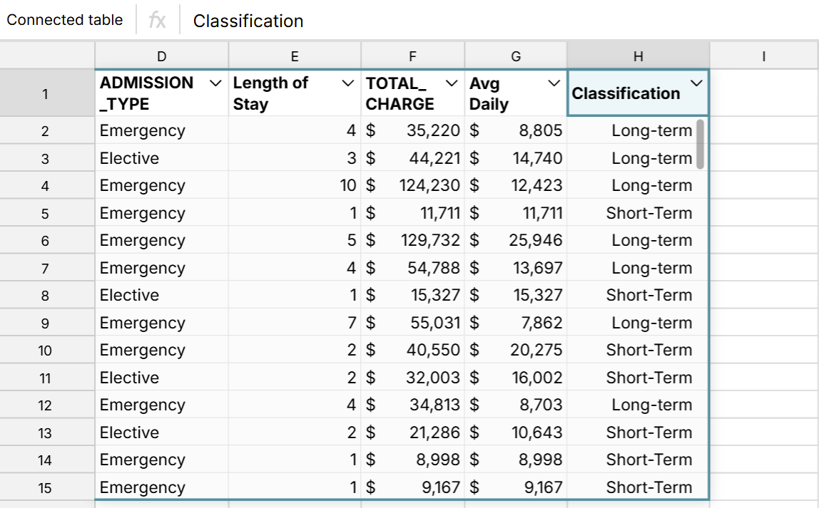 Rename a computed column