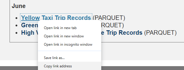 example parquet file URL