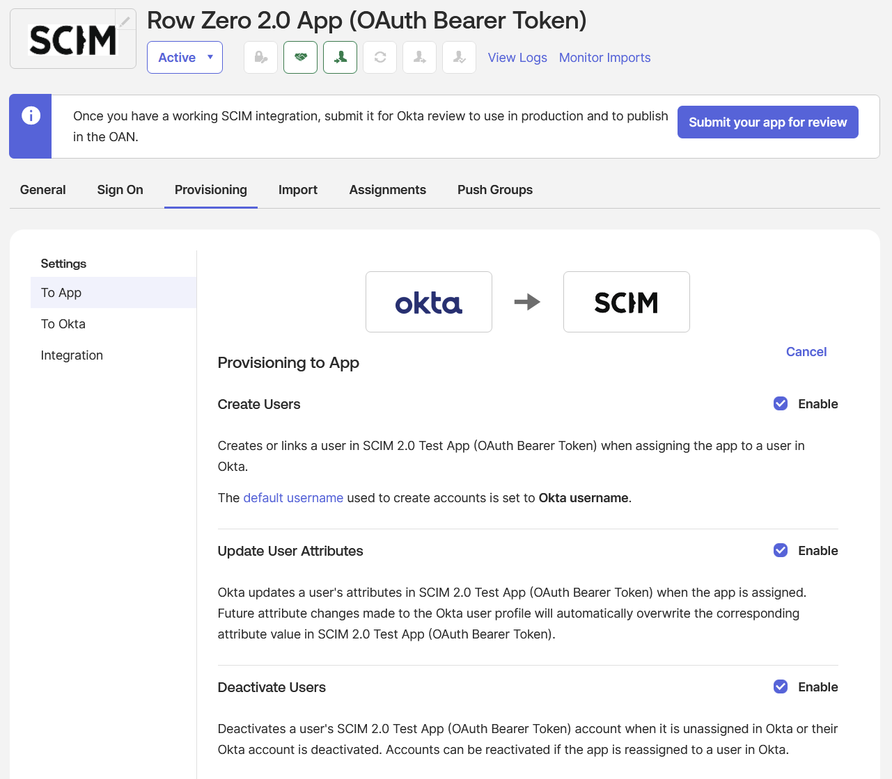scim okta sync profile