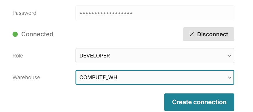 Add Snowflake as source screen in Row Zero